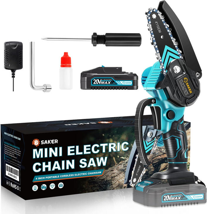 Saker 4 Inch Mini Cordless Chainsaw Saker 4 Inch Mini Cordless Chainsaw